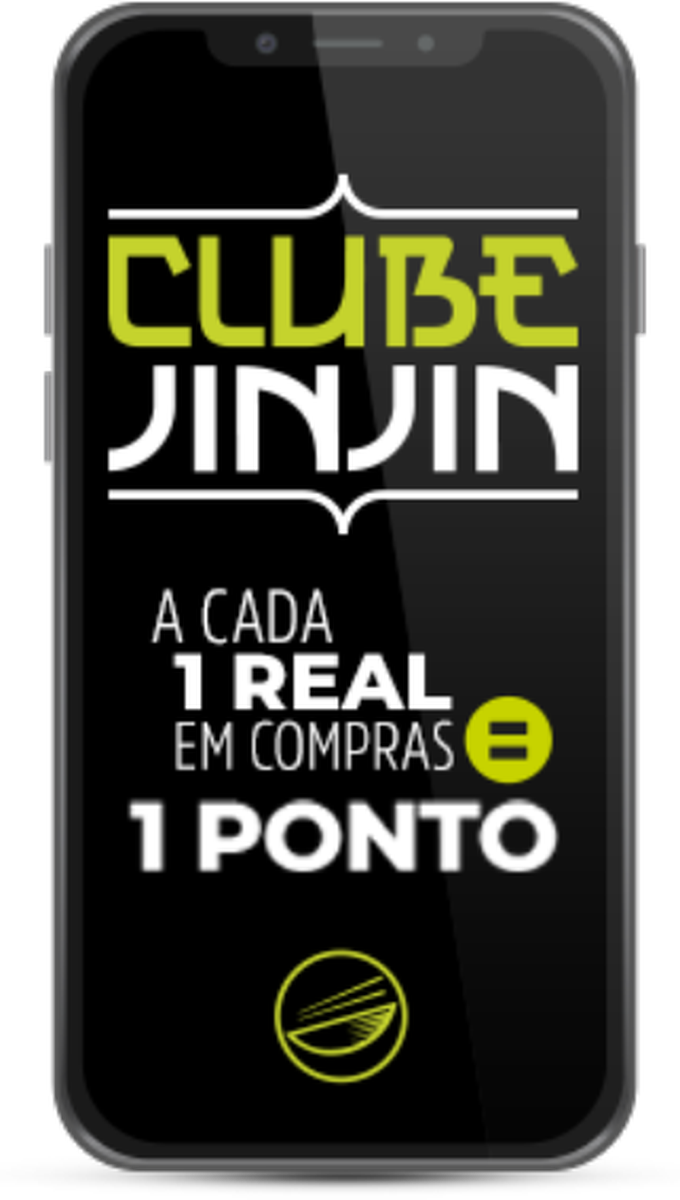 Clube JinJin: a cada 1 real em compras, 1 ponto.